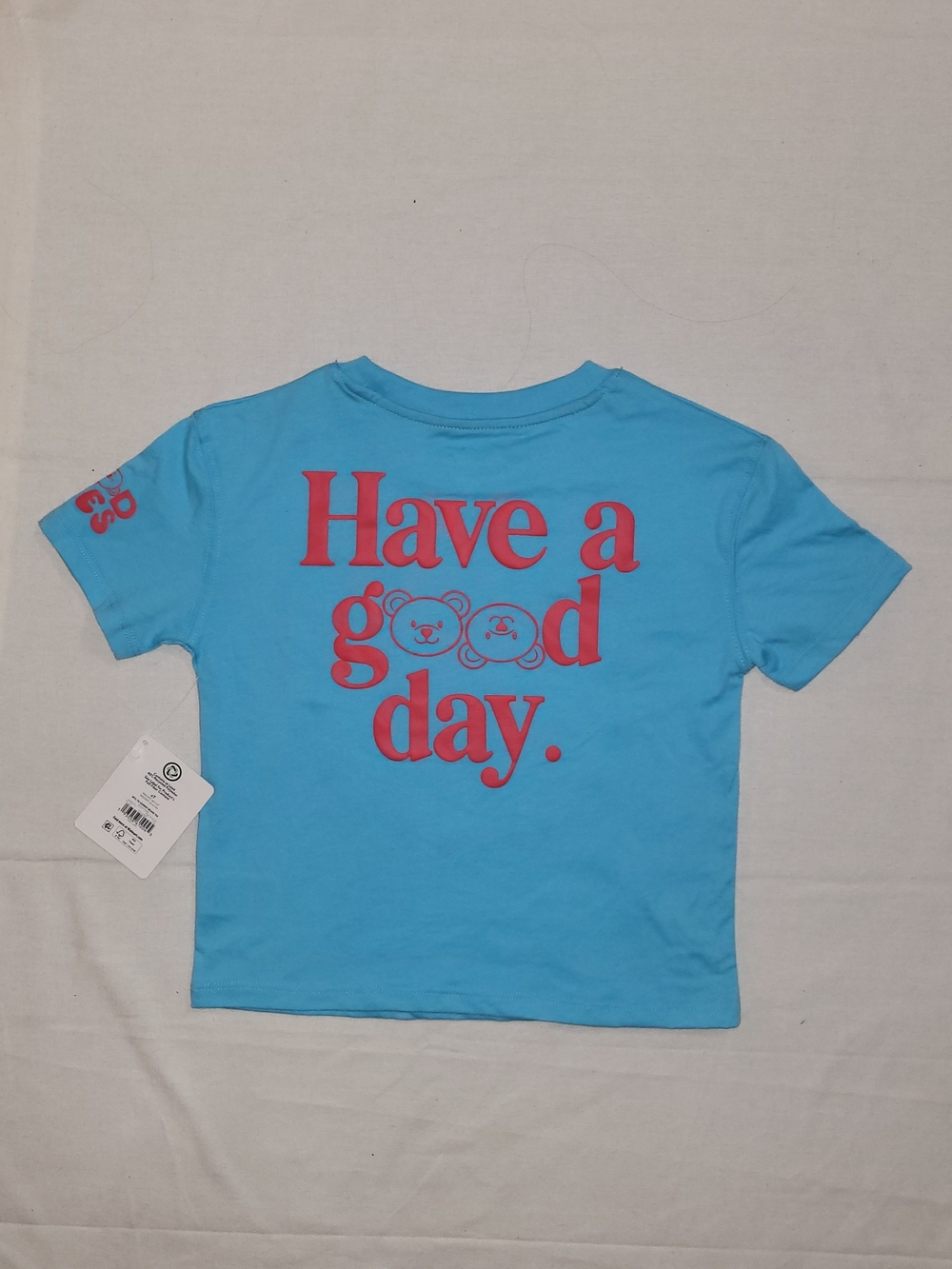 Have a Good Day Blue Kids T-Shirt - Cheerful Graphic Tee